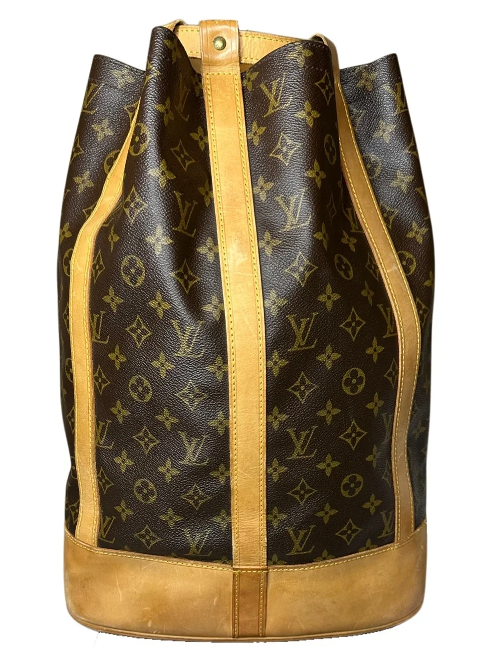 LOUIS VUITTON Monogram Randonnee GM Backpack Shoulder Bag 8812A RARE CONDITION